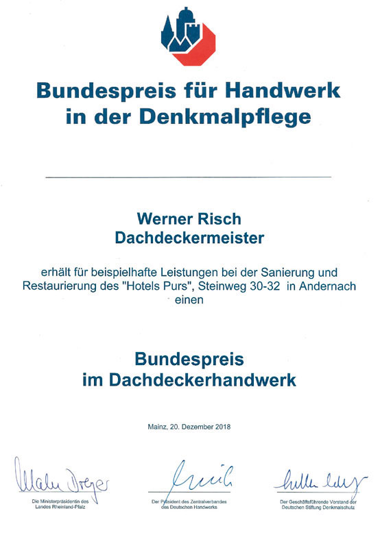 Urkunde Sonderpreis