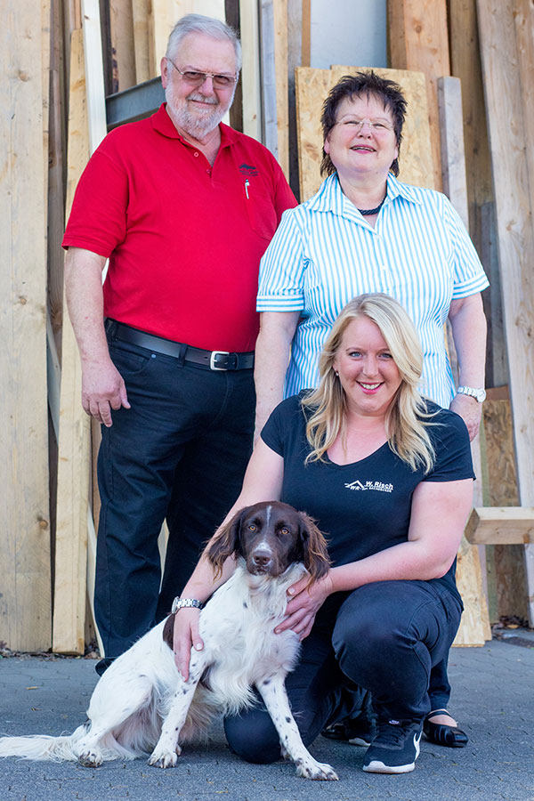 Werner Risch mit Ehefrau Karin und Tochter Angela.